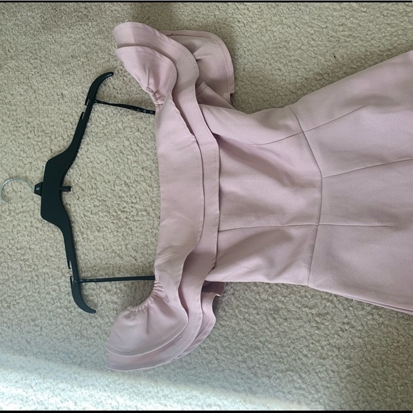 Mauve off the shoulder romper - Picture 2 of 3